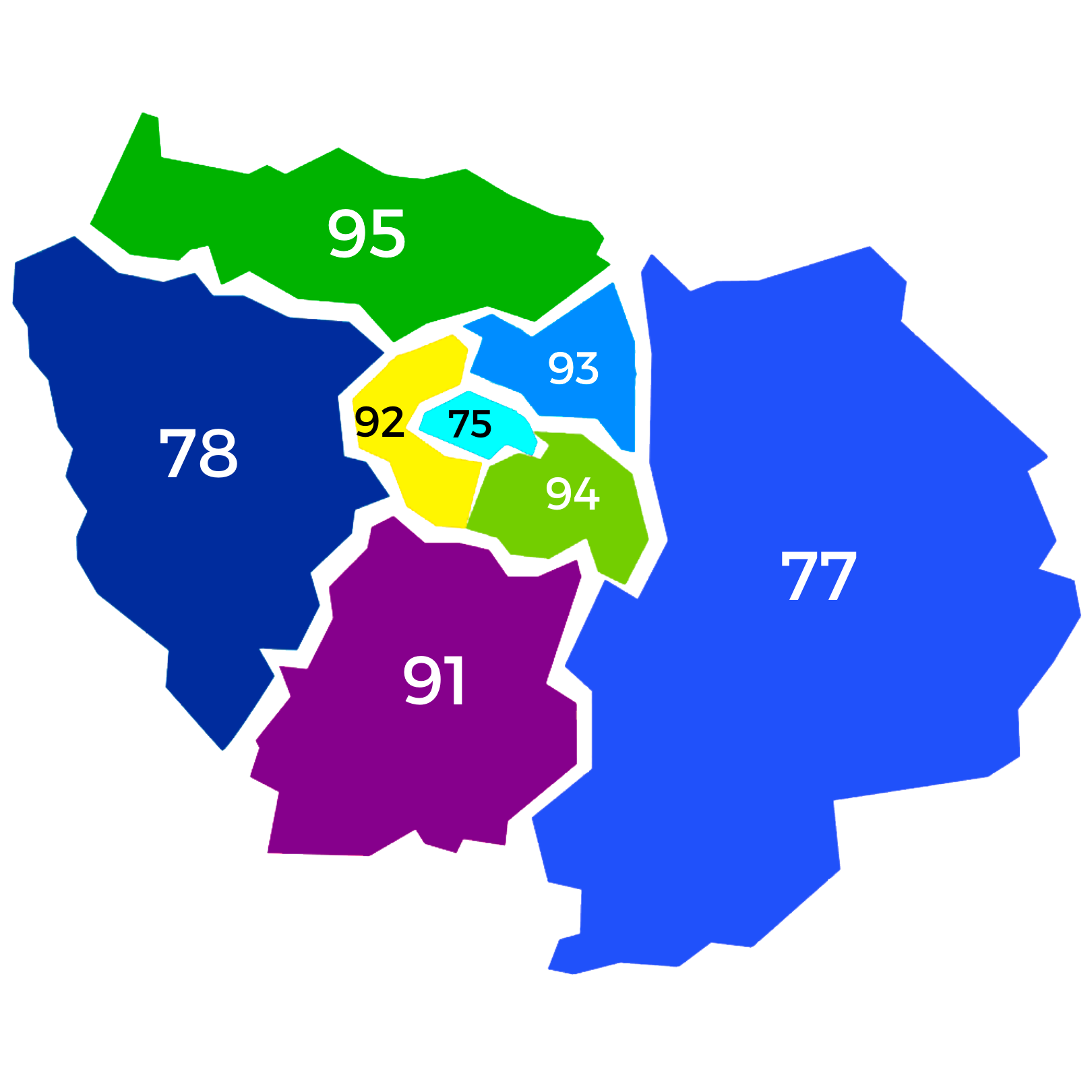 Carte Intervention Île-de-France